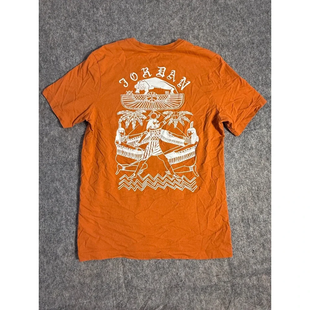 Jordan Artist Series Flight Graphic Tee Orange Mens Medium DX9559-812